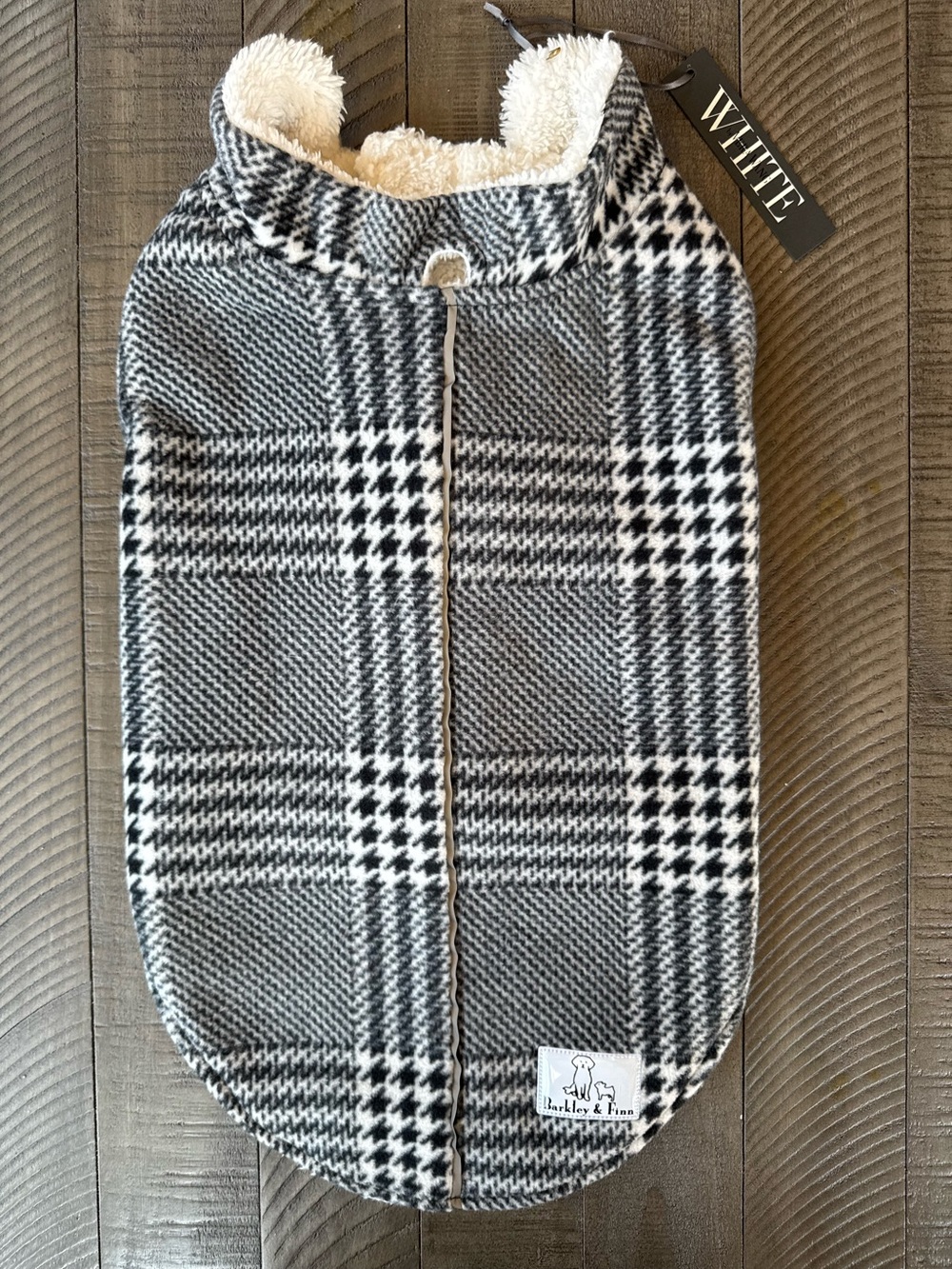 Barkley & Finn Plaid Pet Sherpa Lined Coat Size Large (NWT)